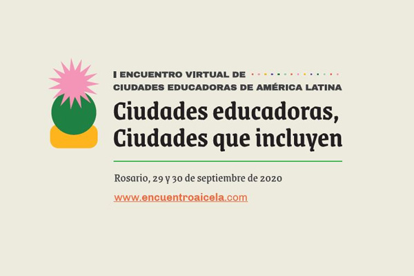 Folleto informativo Encuentro Virtual Ciudades educadoras, ciudades que incluyen 
