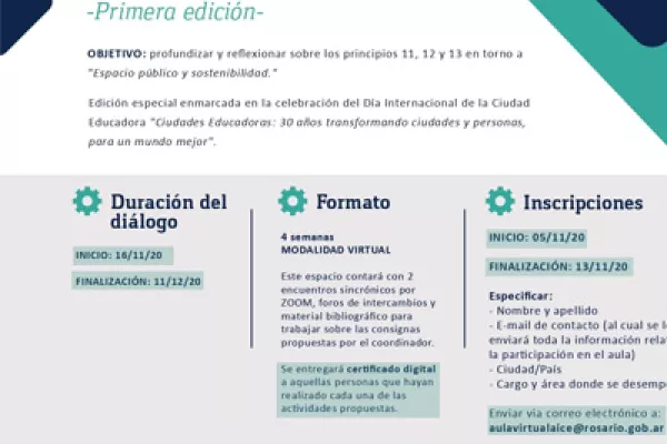 Aula Virtual La Carta como hoja de ruta para la construcción de la Ciudad Educadora