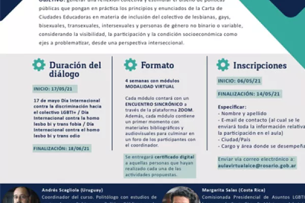 Aula Virtual La diversidad sexual en las Ciudades Educadoras