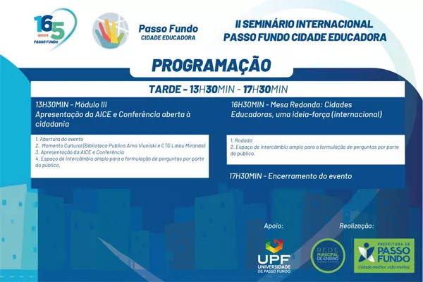 II Seminario Internacional Passo Fundo Ciudad Educadora