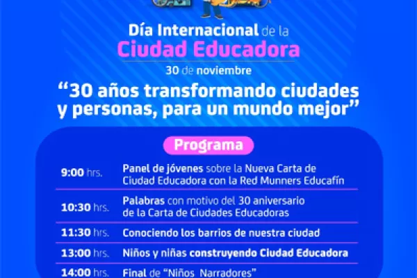 Las ciudades de la Delegación celebraron el Día Internacional de la Ciudad Educadora 2020